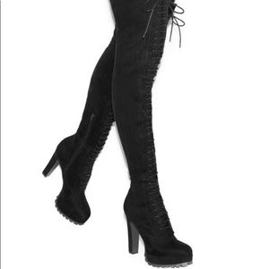 Heeled boots, remi, black, size 10